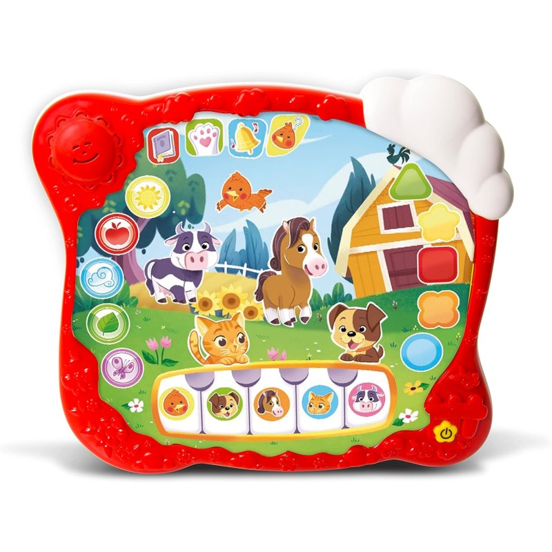 Clementoni Baby Fattoria Canta E Impara - Centro Attività 18-36 Mesi, 4 Modalità Gioco | Gioco Educativo Italiano Numeri Animali Inglese