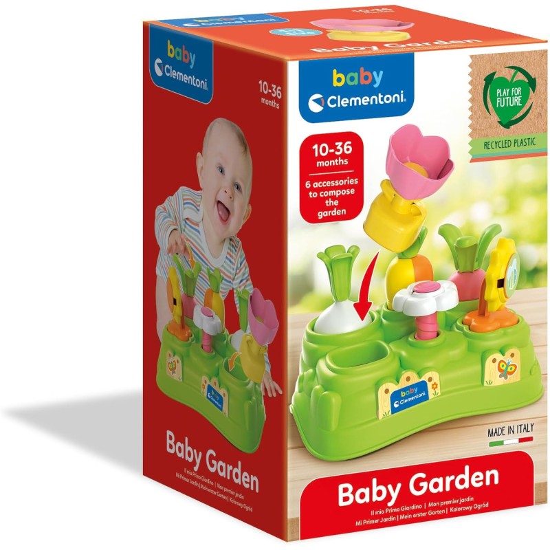 Clementoni 17277 Baby Garden Gioco con incastri per lo Sviluppo di