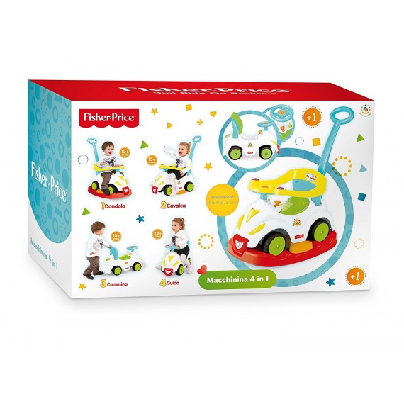 Fisher Price GG01812 Primi Passi Macchinina 4in1 Fisher Price GG01812 Primi Passi Macchinina 4in1