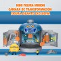 Giochi Preziosi MN405000 Minions Camera Di Trasformazione Avl Jerry In Mega Jerry Set con Luci e Suoni e 2 Personaggi Inclusi