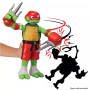 Giochi Preziosi TU844000 Tartarughe Ninja Caos Mutante Raffaello 30cm Rolling Punch con Fuzione Combattimento e Arma