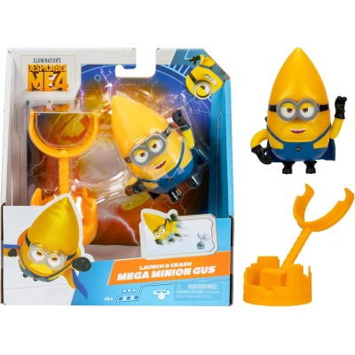 Giochi Preziosi MN403110 Minions Gus 10 Cm con Accessorio Esclusivo Launcher Lancia Gus Action Figure