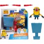 Giochi Preziosi MN403310 Minions Mel 10cm con Accessorio Esclusivo Spingi verso il basso la Testa per Sparare con il suo Blaster