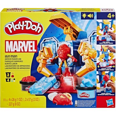 Hasbro G0035 Play-Doh Marvel Laboratorio di creazione dell'armatura di Iron Man