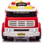 Camion dei Pompieri Cavalcabile Elettrico per Bambini 12V con Telecomando Luci Siren Suoni e Accessori Inclusi Full Optional