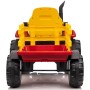 Trattore Elettrico per Bambini 12V Maxi Trattore Cavalcabile con Romorchio