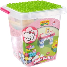 Unico Plus 5662-00HK Costruzioni Hello Kitty Secchio Grande 104pz Unico Plus 5662-00HK Costruzioni Hello Kitty Secchio Grande 104pz