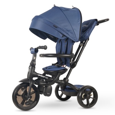 Triciclo per Bambini 6 in 1 Passeggino Evolutivo Prime con Sedile Girevole e reclinabile