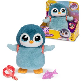 Famosa LP600000 Little Live Pets My Pet Penguin Waddles Pinguino 25 Suoni e Reazioni Interattivo Canta dopo aver mangiato