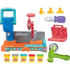 Hasbro F9141 Play-Doh Playset Banco degli Attrezzi con formine e segheria Hasbro F9141 Play-Doh Playset Banco degli Attrezzi con formine e segheria