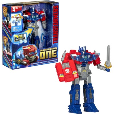 Hasbro F92095L1 Transformers One Power Flip - Optimus Prime con luci suoni e frasi