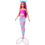 Mattel HLC27 Barbie Dreamtopia Bambola con gonna con coda da sirena e fermaglio unicorno