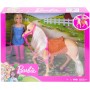 Mattel FXH13 Barbie Playset Bambola snodata e Cavallo con sella e briglie rimovibili