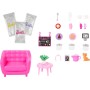 Mattel HKT94 ​Barbie Caffetteria Dolci Momenti playset con teiera cambia colore 1 gattino e 21+ accessori