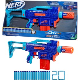 Hasbro F7376 Nerf Elite 2.0 Stormcharge Wild Edition Motorizzato con 20 dardi