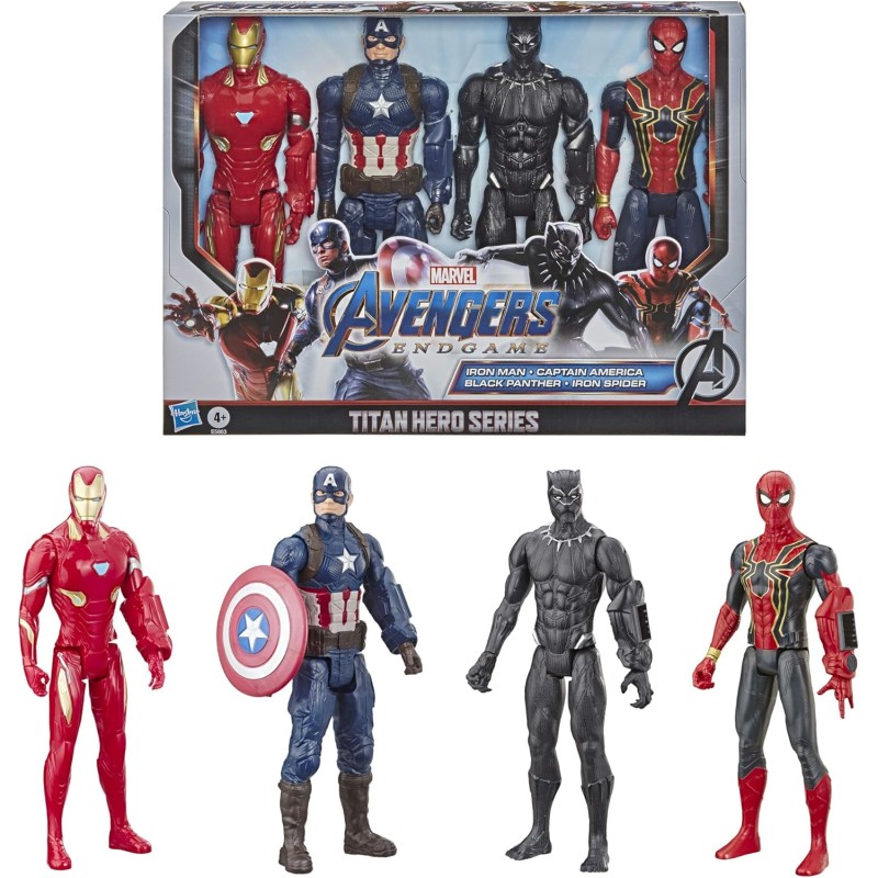 Hasbro E5863 Avengers Set 4 Personaggi Titan Hero
