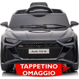Auto Elettrica Macchina per Bambini 12V Audi RS 6 con Sedile Pelle e Telecomando Auto Elettrica Macchina per Bambini 12V Audi RS 6 con Sedile Pelle e Telecomando