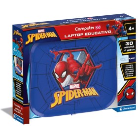 Clementoni 16481 Marvel Spiderman Laptop Computer Elettronico Parlante Italiano per Imparare Lettere Numeri e Nuove Parole