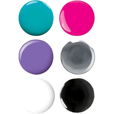 Clementoni 18784 Crazy Chic Nail Passion Kit Decorazione Unghie con Macchina Asciuga Smalto