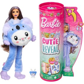 Mattel HRK26 Barbie Cutie Reveal Serie Amici Cuccioli Bambola con Costume da Koala e 10 Accessori a Sorpresa Cambia Colore