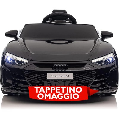 Auto Macchina Elettrica per Bambini 12V Audi RS e-Tron GT Sedile Pelle con Telecomando