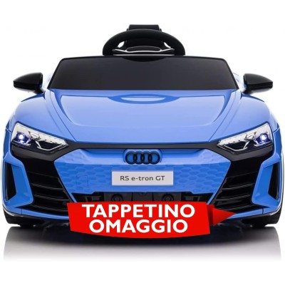 Auto Macchina Elettrica per Bambini 12V Audi RS e-Tron GT Sedile Pelle con Telecomando