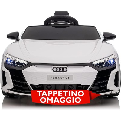 Auto Macchina Elettrica per Bambini 12V Audi RS e-Tron GT Sedile Pelle con Telecomando