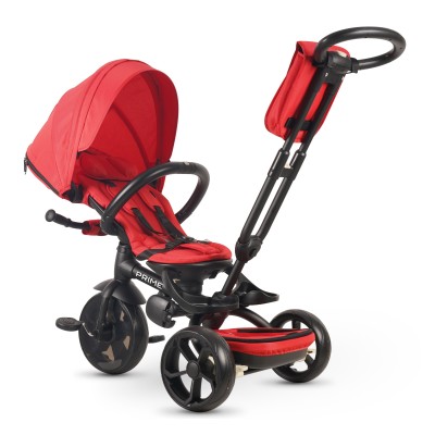 Triciclo Passeggino per Bambini New Prime 6 in 1 con PARAPIOGGIA