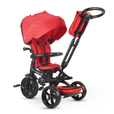 Triciclo Passeggino per Bambini New Prime 6 in 1 con PARAPIOGGIA