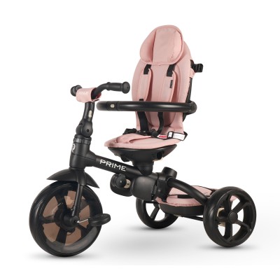 Triciclo Passeggino per Bambini New Prime 6 in 1 con PARAPIOGGIA