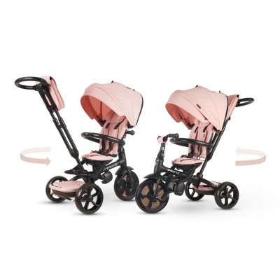 Triciclo Passeggino per Bambini New Prime 6 in 1 con PARAPIOGGIA
