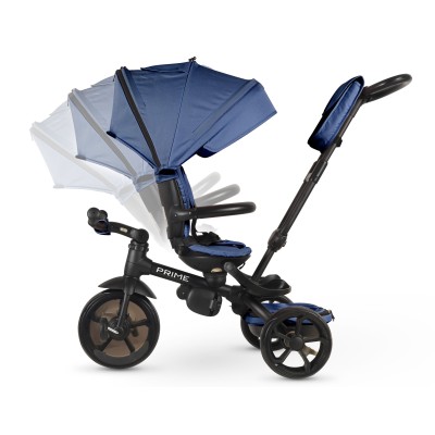 Triciclo Passeggino per Bambini New Prime 6 in 1 con PARAPIOGGIA