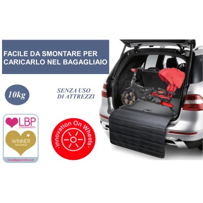 Triciclo Passeggino per Bambini New Prime 6 in 1 con PARAPIOGGIA