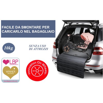 Triciclo Passeggino per Bambini New Prime 6 in 1 con PARAPIOGGIA