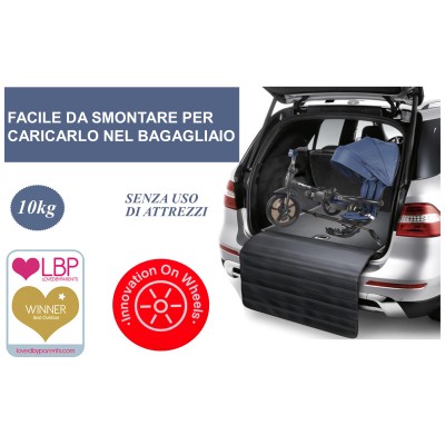 Triciclo Passeggino per Bambini New Prime 6 in 1 con PARAPIOGGIA