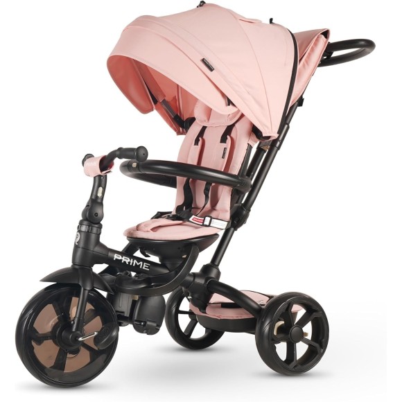 Triciclo Passeggino per Bambini New Prime 6 in 1 con PARAPIOGGIA