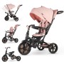 Triciclo per Bambini 6 in 1 Passeggino Evolutivo Prime con Sedile Girevole e reclinabile