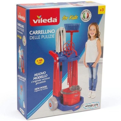 Grandi Giochi IAM01200 Vileda Trolley Pulizie 4 Accessori Inclusi