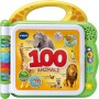 VTech 609507 Libro Illustrato Bilingue 100 Animali Libro Sensoriale in Italiano e Inglese con 3 Modalità di gioco