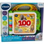 VTech 609507 Libro Illustrato Bilingue 100 Animali Libro Sensoriale in Italiano e Inglese con 3 Modalità di gioco