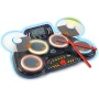 VTech 572607 Kidi DJ Drums Batteria Elettronica con Pad Luminosi con Modalità Bluetooth Microfono Integrato e Bacchette