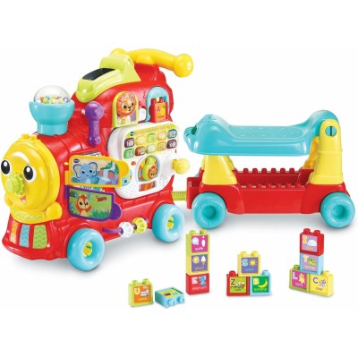 VTech 547807 Edo Maxi Treno Cavalcabile Trenino Elettrico e Multiattività 7in1con Oltre 270 Suoni Melodie e Blocchi Educativi