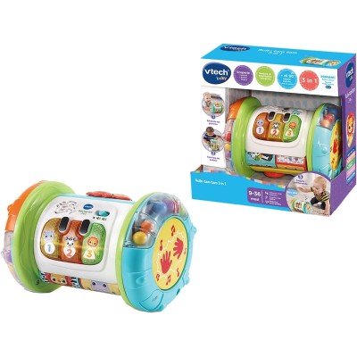 VTech 562607 Rullo Tam Tam 3in1 Rullo Multiattività con 3 Modalità di Gioco Pianoforte Motricità e Sensore di Movimento