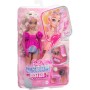 Mattel HYC21 Barbie Dream Besties Barbie "Malibu" snodata con capelli biondi ondulati e 11 accessori