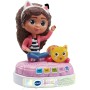 VTech 619807 Racconta Storie Luminoso di Gabby con Suoni Cuscigatta Utilizzabile come Luce Notturna 4 Bottoni Interattivi