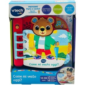 VTech 558307 Come Mi Vesto Oggi? Libro Interattivo Sensoriale con Più di 50 Melodie VTech 558307 Come Mi Vesto Oggi? Libro Interattivo Sensoriale con Più di 50 Melodie
