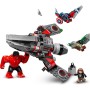 LEGO Marvel 76292 Battaglia Captain America vs. Hulk Rosso con Aereo e Minifigure