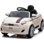 Auto Macchina Elettrica per Bambini Nuova Fiat 500e 12V con Telecomando, Sedile in Pelle