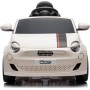 Auto Macchina Elettrica per Bambini Nuova Fiat 500e 12V con Telecomando, Sedile in Pelle