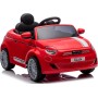 Auto Macchina Elettrica per Bambini Nuova Fiat 500e 12V con Telecomando, Sedile in Pelle